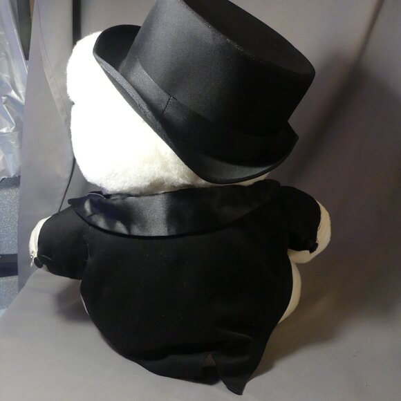 Santa Bear 2000 Groom Top Hat Tuxedo Vintage Preowned Target Christmas Bag Inc - Picture 4 of 10